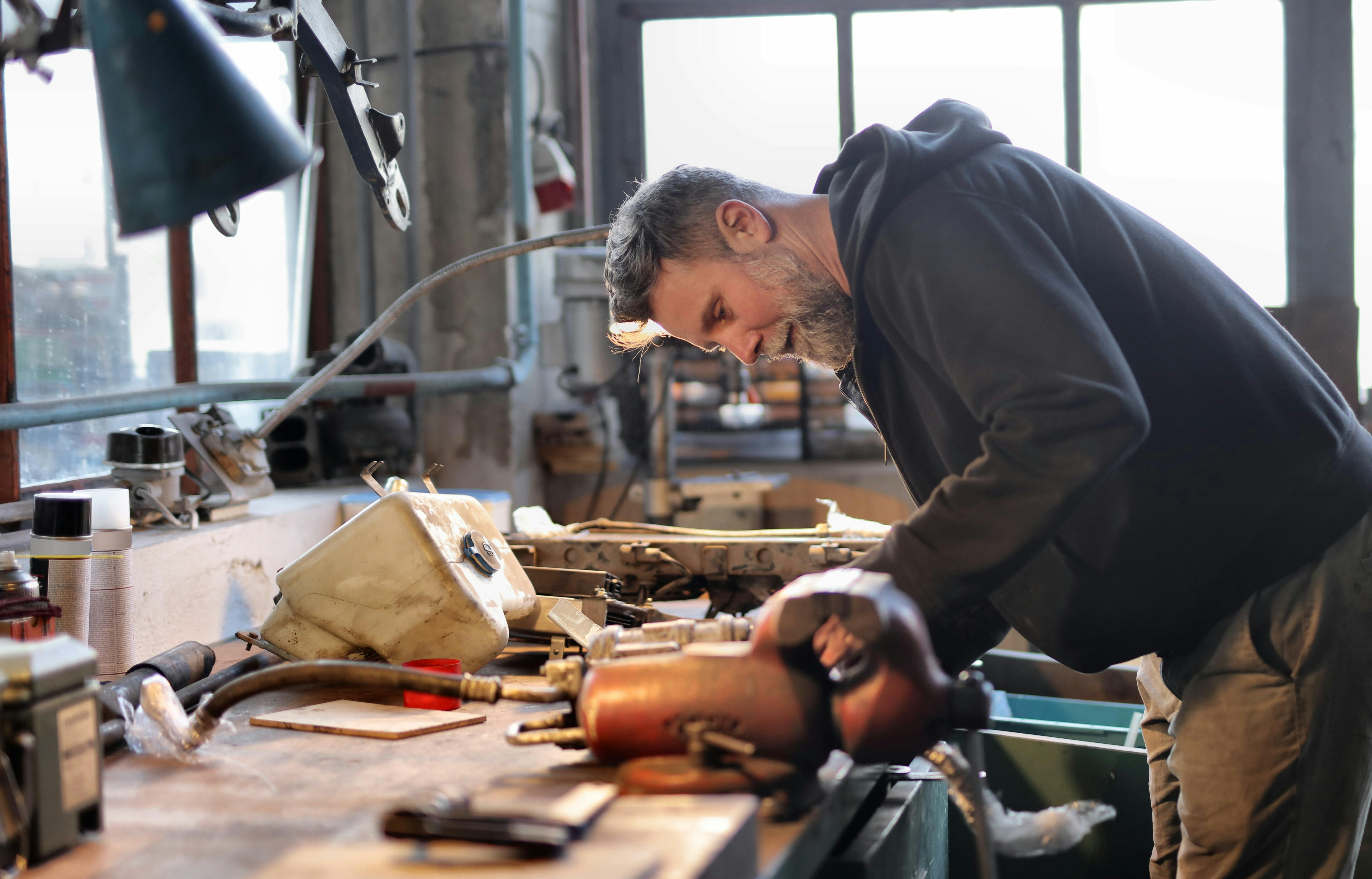 Man working in a workshop